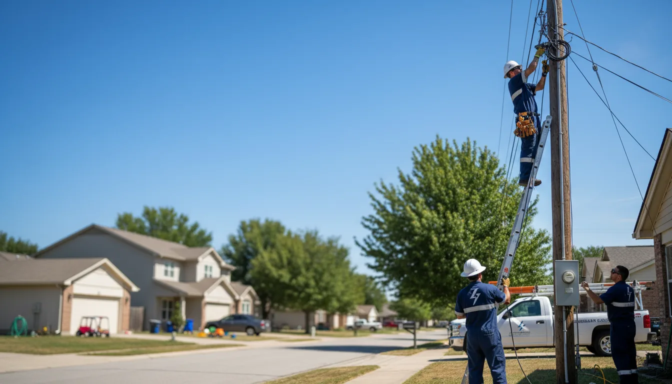 Residential electrician providing installation services in Eddington, ME